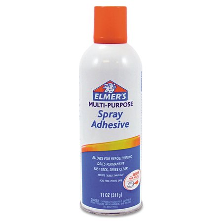 Elmers Spray Adhesive, Clear, 11 oz, Aerosol Can E451